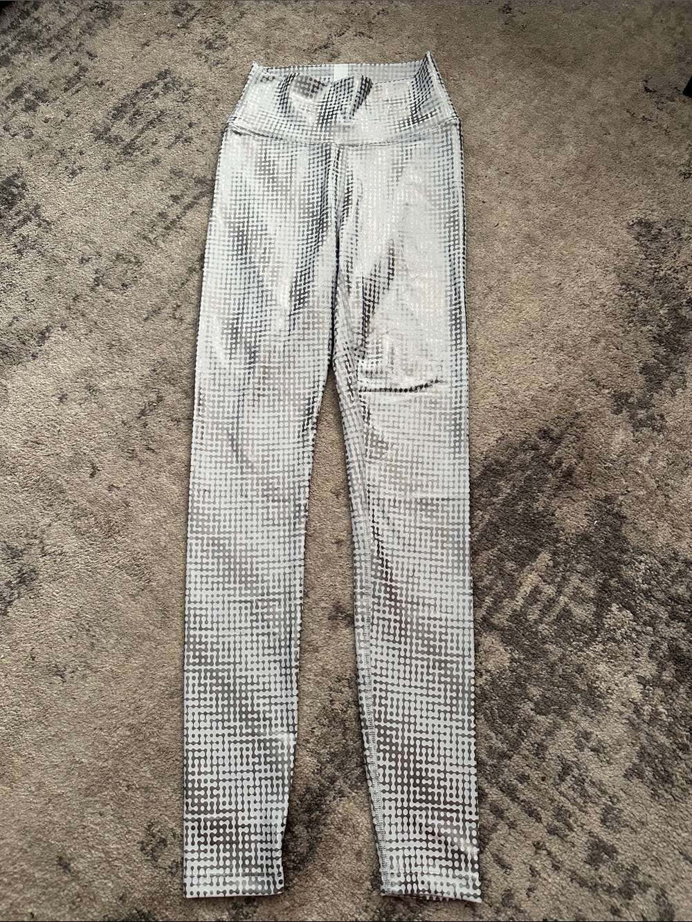 Peloton Silver Grid High-Rise Leggings
